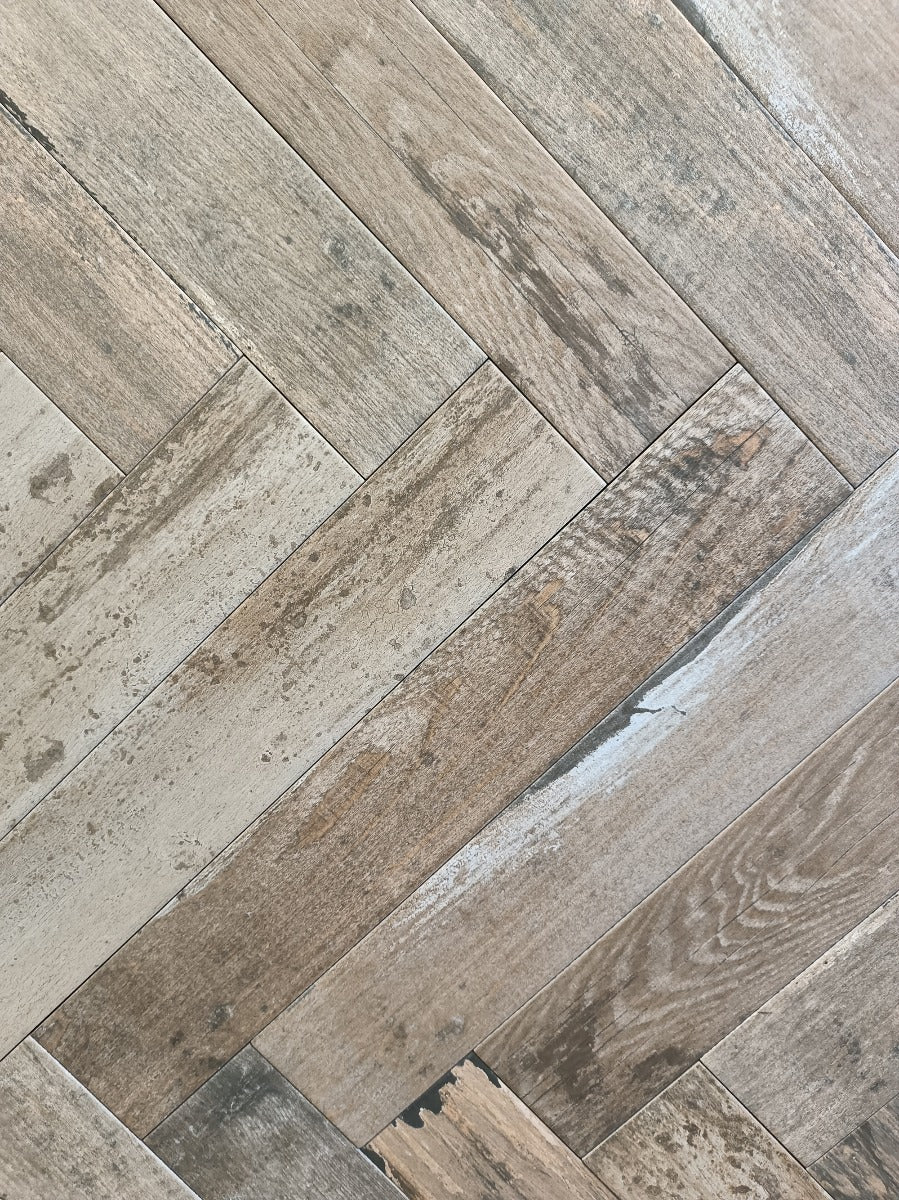 Sail Natural Herringbone 60x10cm, matt tile at Irwin Tiles