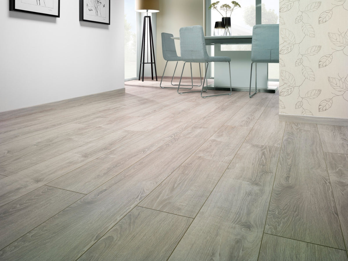 Sardinia Oak Laminate 12mm All Over Water Resistant, laminate flooring for kitchens, hallways and living rooms at Irwin Tiles