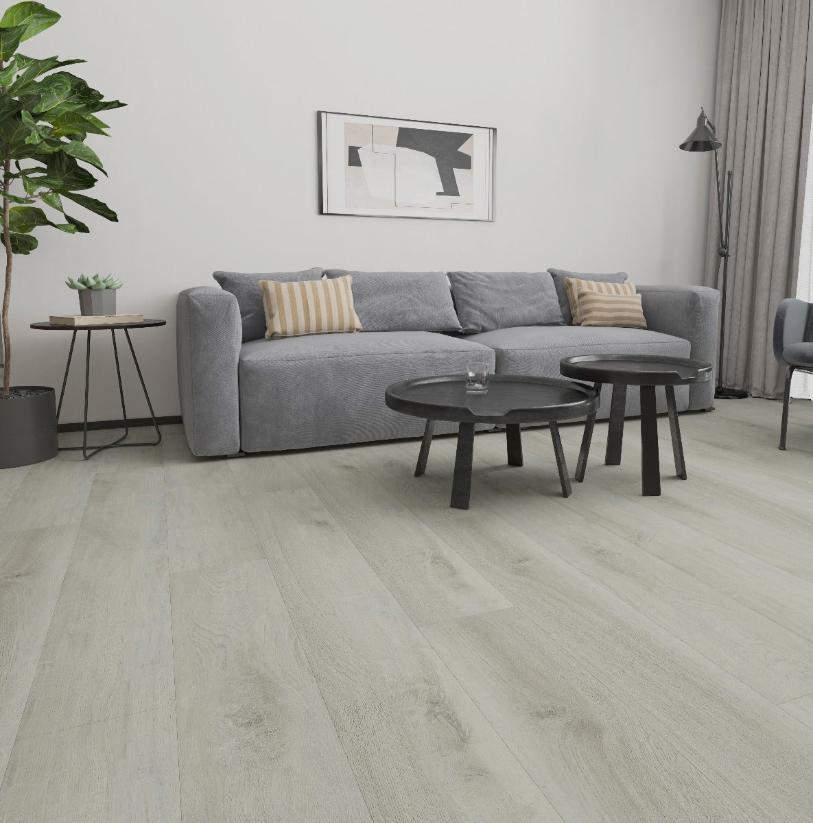 Kingdom Cement Plank Luxury Parquet Vinyl, luxury click vinyl flooring for kitchens, hallways and living rooms at Irwin Tiles