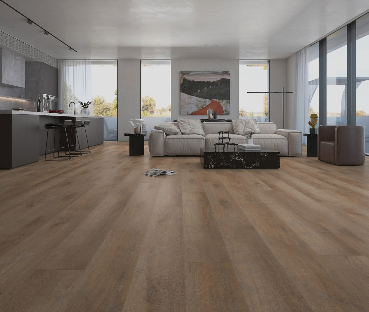 Kingdom Sand Castle Plank Luxury Parquet, luxury click vinyl flooring from Irwin Tiles, Co. Monaghan