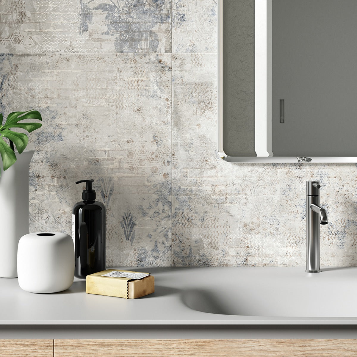 Shade Impression (Fabric Look) 60 x 120cm, porcelain wall tile for feature walls at Irwin Tiles