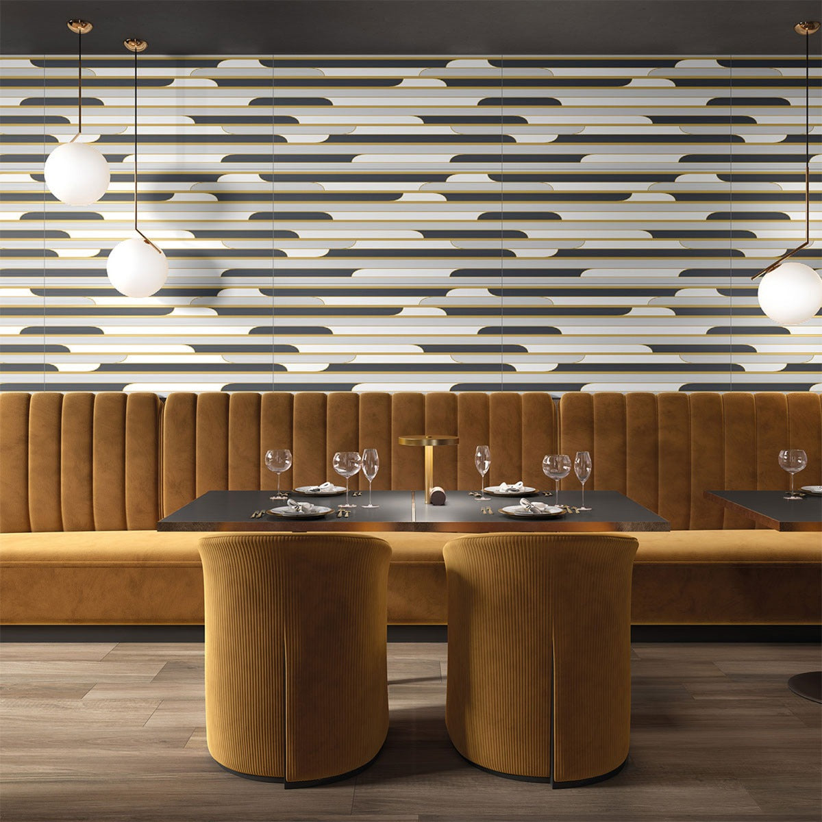 ShoWall Art Deco, porcelain wall tile at Irwin Tiles
