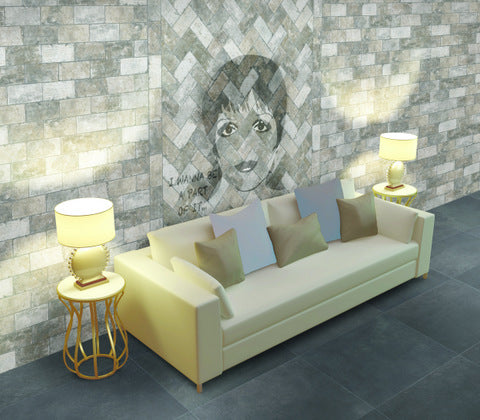 Soho 10 x 20cm, grey matt tile at Irwin Tiles
