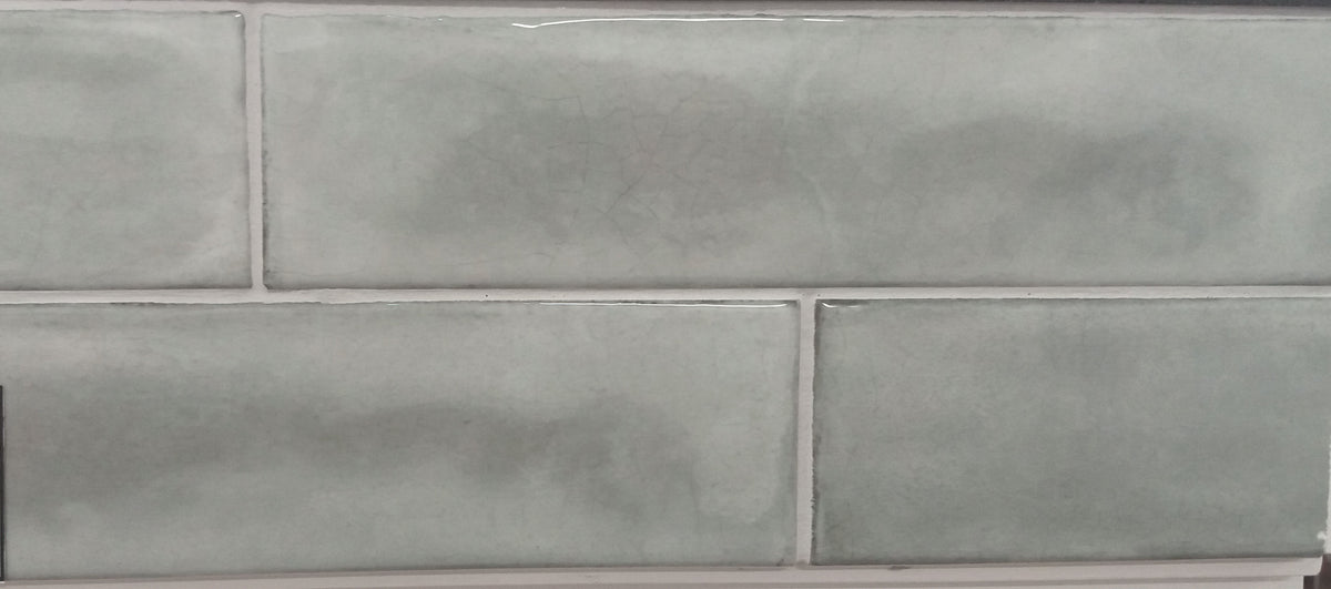 Splendours Grey - Dark Grey (Crackle Glaze) 7.5 x 30cm, wall tile for kitchen walls and splashbacks at Irwin Tiles