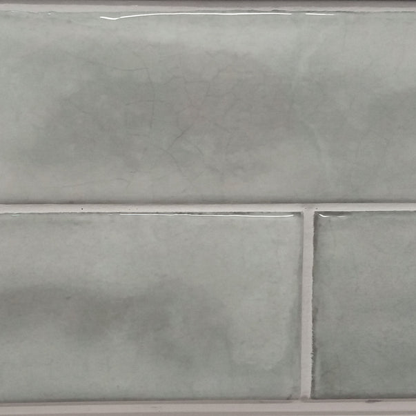 Splendours Grey - Dark Grey (Crackle Glaze) 7.5 x 30cm, wall tile for kitchen walls and splashbacks at Irwin Tiles