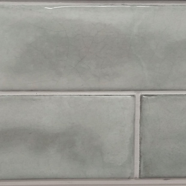 Splendours Grey - Dark Grey (Crackle Glaze) 7.5 x 30cm, wall tile for kitchen walls and splashbacks at Irwin Tiles
