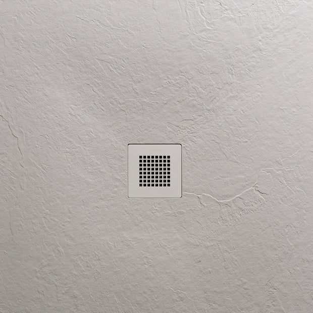 SolidSoft Square Concrete Flexible Shower Tray Square Drain, flexible shower tray at Irwin Tiles