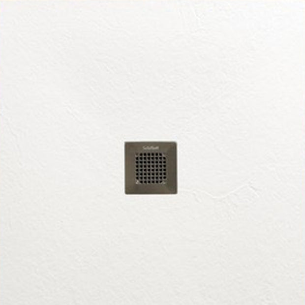 SolidSoft Square White Flexible Shower Tray Square Drain, flexible shower tray at Irwin Tiles