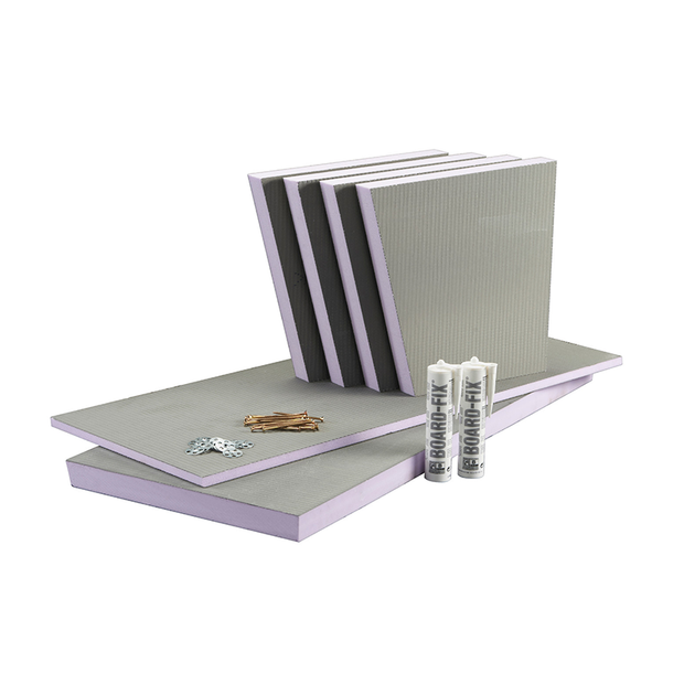 Jackoboard Square Edge Shower Seat Kit, shower seat kit at Irwin Tiles