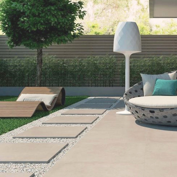 Start Mud 76 x 76 x 2cm, porcelain paving at Irwin Tiles