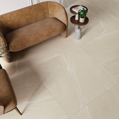 Austral Ivory Matt 75 x 75cm, porcelain tile for kitchens, bathrooms and hallways at Irwin Tiles