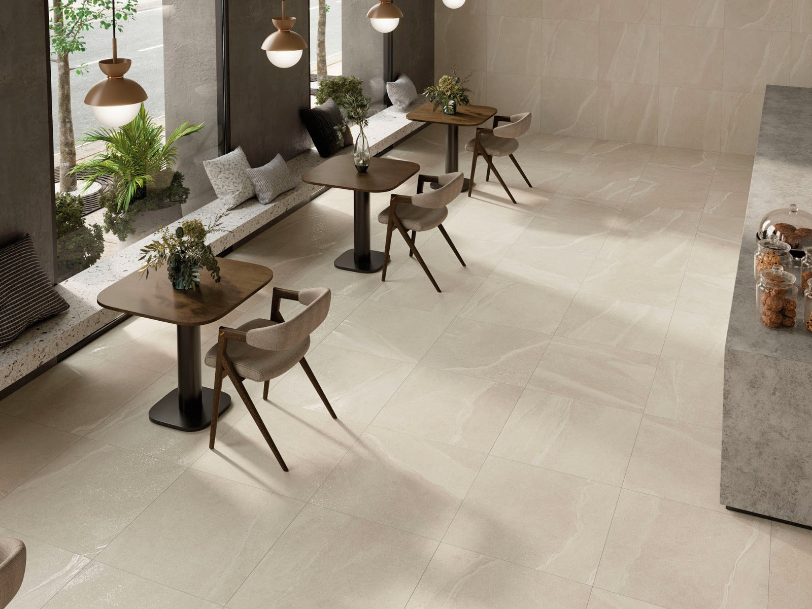 Austral Ivory Matt 75 x 75cm, porcelain tile at Irwin Tiles
