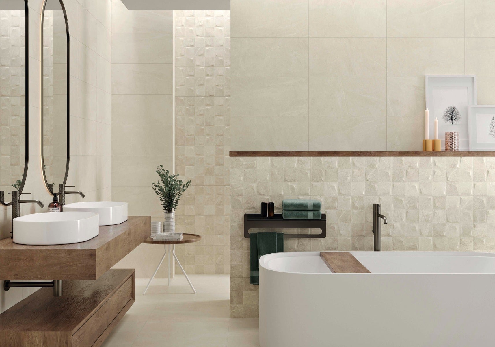 Bellevue Decor Ivory Light 30 x 60cm, matt wall tile at Irwin Tiles