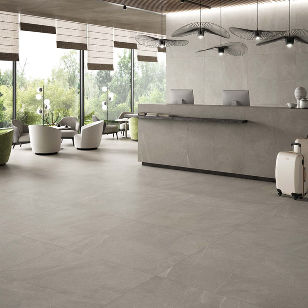 Bellevue Grey 60 x 60cm, tile at Irwin Tiles