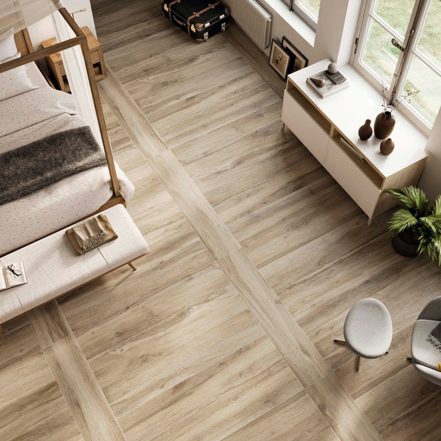 Blaze Natural 23 x 120cm, matt porcelain tile for kitchens, bathrooms and hallways at Irwin Tiles