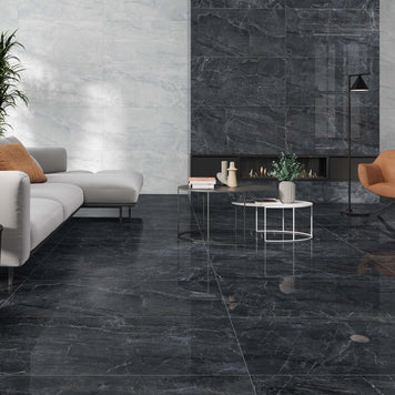 Sublime Dark Grey Glossy 59x119cm, tile at Irwin Tiles