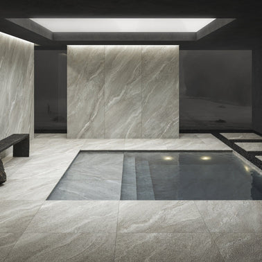 Strond Dolphin 100 x 100cm, matt tile at Irwin Tiles