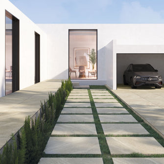 Strond Oat 100 x 100cm, matt tile at Irwin Tiles