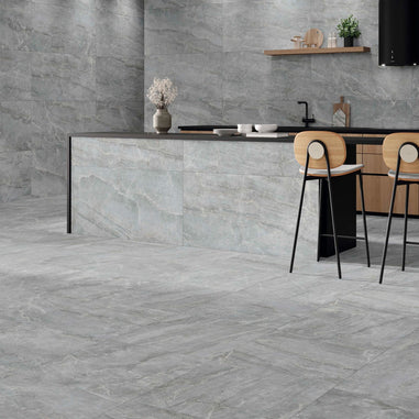 Sublime Grey Matt 59.5x120cm, tile at Irwin Tiles