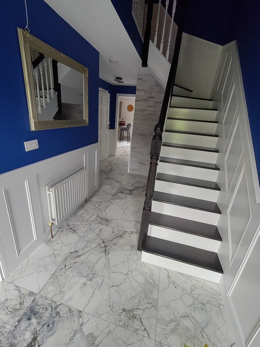 Supreme White 100 x 100cm, tile from Irwin Tiles, Co. Monaghan