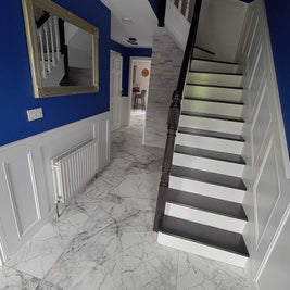 Supreme White 100 x 100cm, tile from Irwin Tiles, Co. Monaghan
