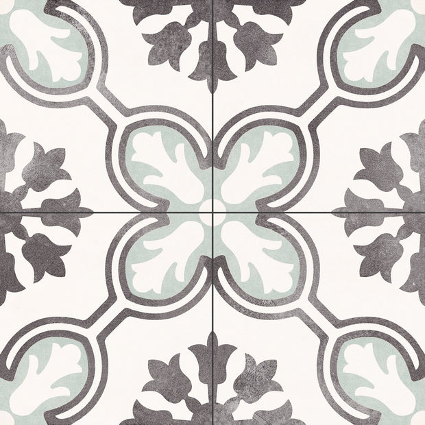 Swansea Orchid Green 45x45cm, matt tile at Irwin Tiles