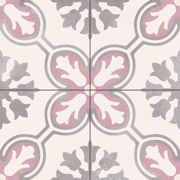 Swansea Orchid Pink 45x45cm, porcelain tile at Irwin Tiles