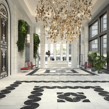 Marmi Imperiali Aurelia 30x30cm, white tile from Irwin Tiles, Co. Monaghan, view 12