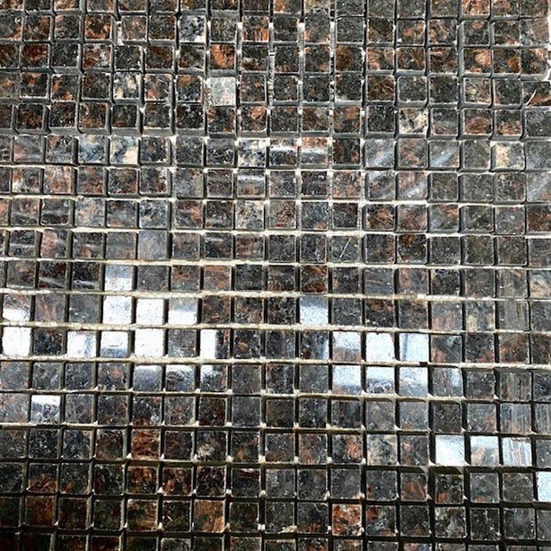 Tan Black Granite Mosaic 30 x 30cm, tile at Irwin Tiles