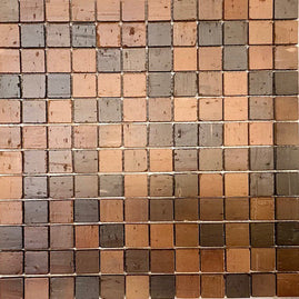 Terracotta Washed Stone Mosaic 30 x 30cm, tile at Irwin Tiles