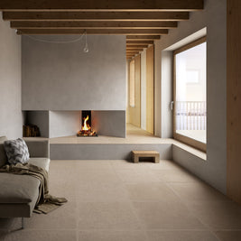 The Court Taupe 80 x 80cm, porcelain tile at Irwin Tiles