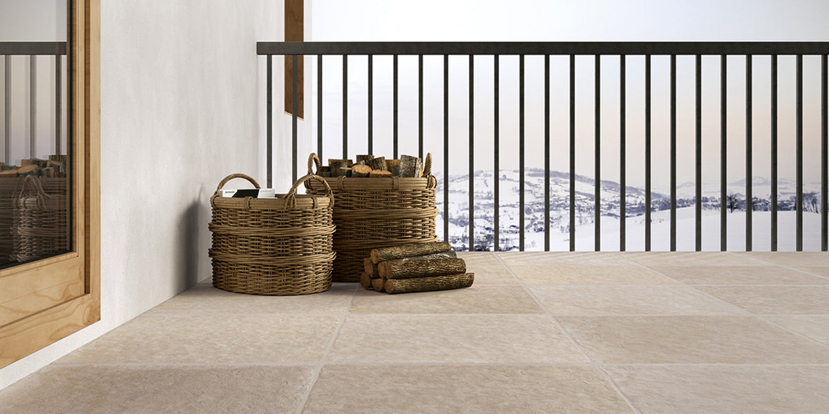 The Court Taupe 80 x 80cm, tile from Irwin Tiles, Co. Monaghan