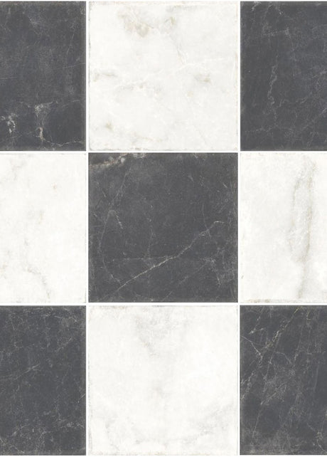 Timeless Black & White Chequered 20x20cm, matt tile at Irwin Tiles