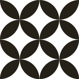 Tokio Nero 22.5 x 22.5cm, matt tile at Irwin Tiles