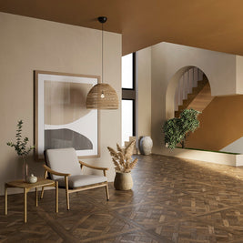 Shizen Torba Cassettone 80x80cm, wood effect tile at Irwin Tiles