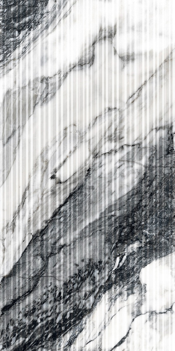 Touche Zebre Plisse 60x120cm, porcelain tile for feature walls at Irwin Tiles