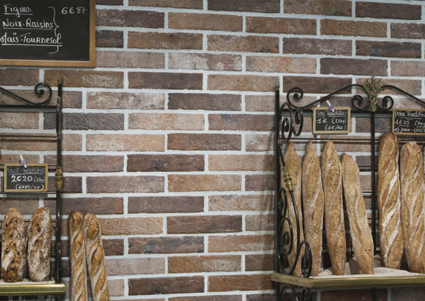 Tribecca Old Red Brick Tile 6x25cm, porcelain tile at Irwin Tiles