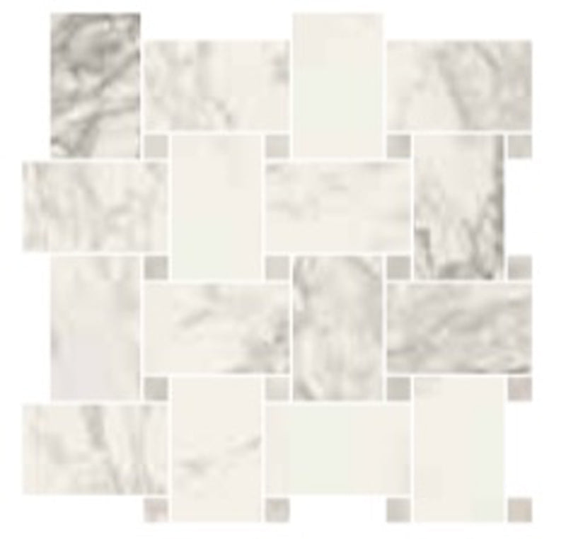 Trumari Arabesco Maxi Mosaic 30 x 30cm, beige tile at Irwin Tiles