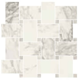 Trumari Arabesco Maxi Mosaic 30 x 30cm, beige tile at Irwin Tiles