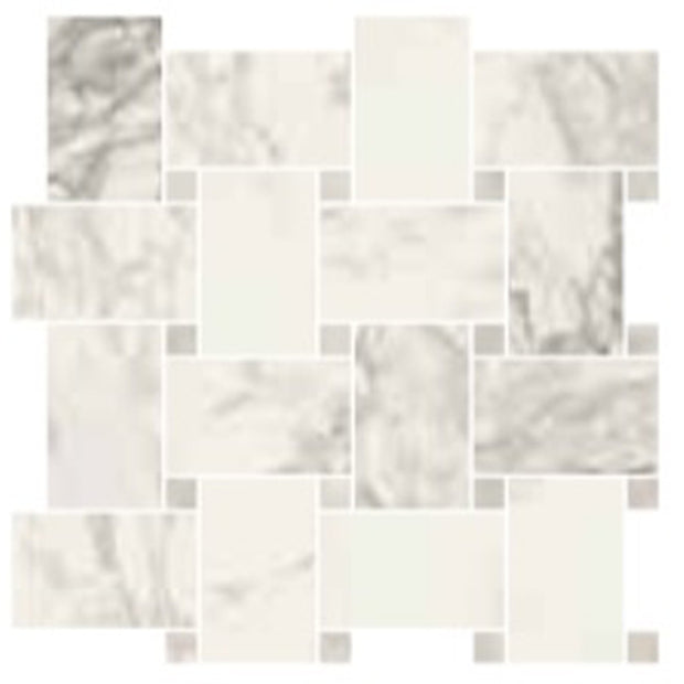 Trumari Arabesco Maxi Mosaic 30 x 30cm, beige tile at Irwin Tiles