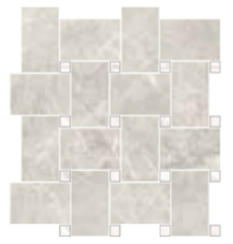 Trumari Silver Maxi Mosaic 30 x 30cm, tile at Irwin Tiles