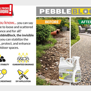 Chimiver PebbleBlock 5kg, cleaner and sealer available online at Irwin Tiles