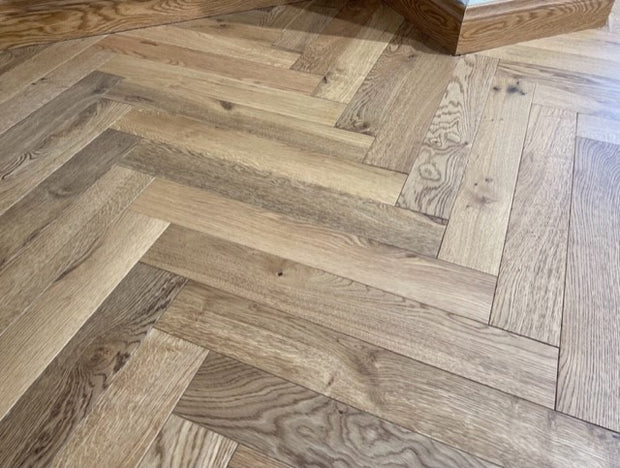Tudor Oak Engineered Herringbone, engineered wood flooring at Irwin Tiles