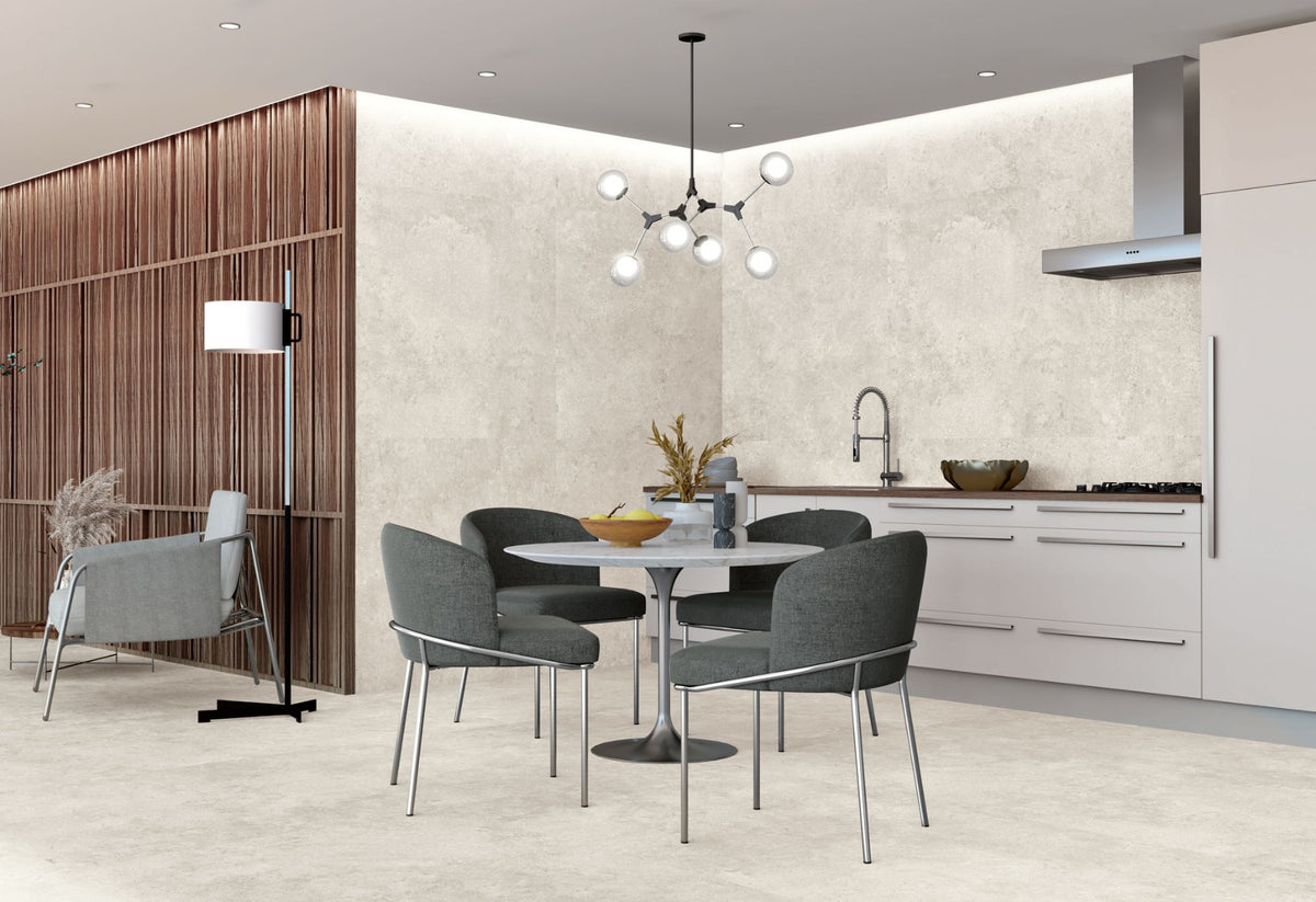 Tuscany Bone 80 x 80cm, matt porcelain tile for kitchens, bathrooms and hallways at Irwin Tiles