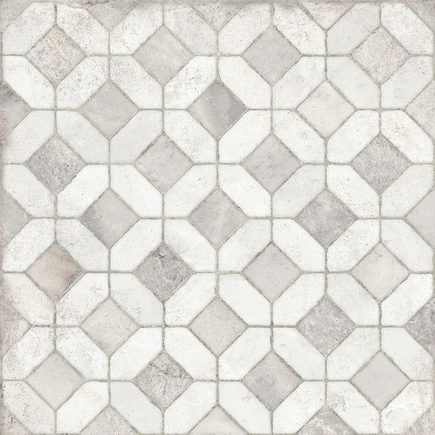 Marmi Imperiali Decor Valentia 60x60cm, grey matt tile at Irwin Tiles