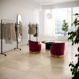 Velvet Almond 60 x 120cm, matt porcelain tile for kitchens, bathrooms and hallways at Irwin Tiles