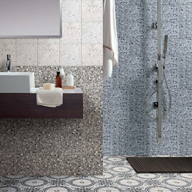 Vienza Grigio 20 x 20cm, matt tile at Irwin Tiles