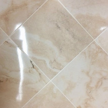 Vermont Bone 45x45cm, cream gloss tile at Irwin Tiles