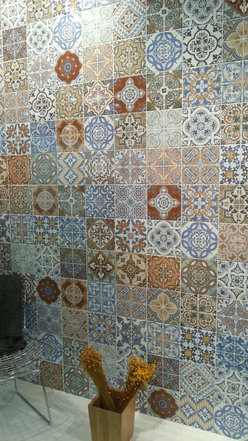 Vintage 20x20cm, brown gloss tile at Irwin Tiles