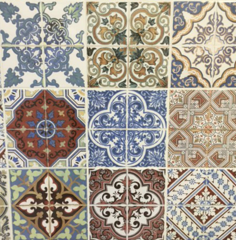 Vintage 20x20cm, brown tile from Irwin Tiles, Co. Monaghan